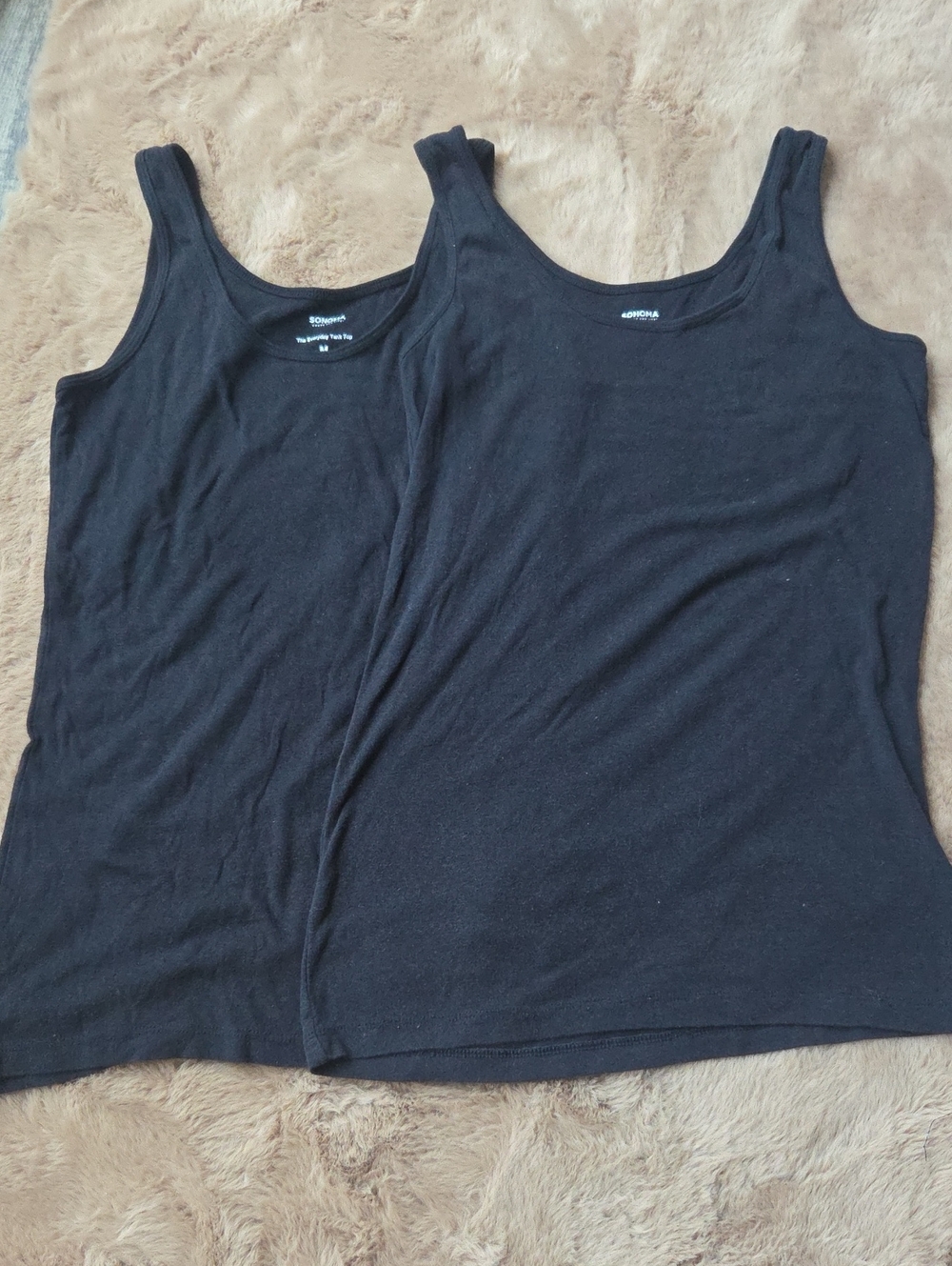 Basic Black Scoop Neck Tank Top - 2-Pack